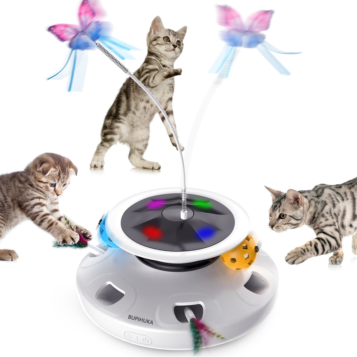 BUPIHUKA  3 In 1 Interactive Cat Toy